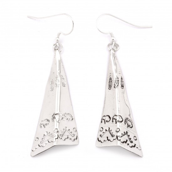 Feather Buffalo Teepee .925 Starling Silver Certified Authentic Handmade Navajo Native American Earrings 27265-1 All Products NB180607034131 27265-1 (by LomaSiiva) Feather Buffalo Teepee .925 Starling Silver Certified Authentic Handmade Navajo Native American Earrings 27265-1 All Products NB180607034131 27265-1 (by LomaSiiva)