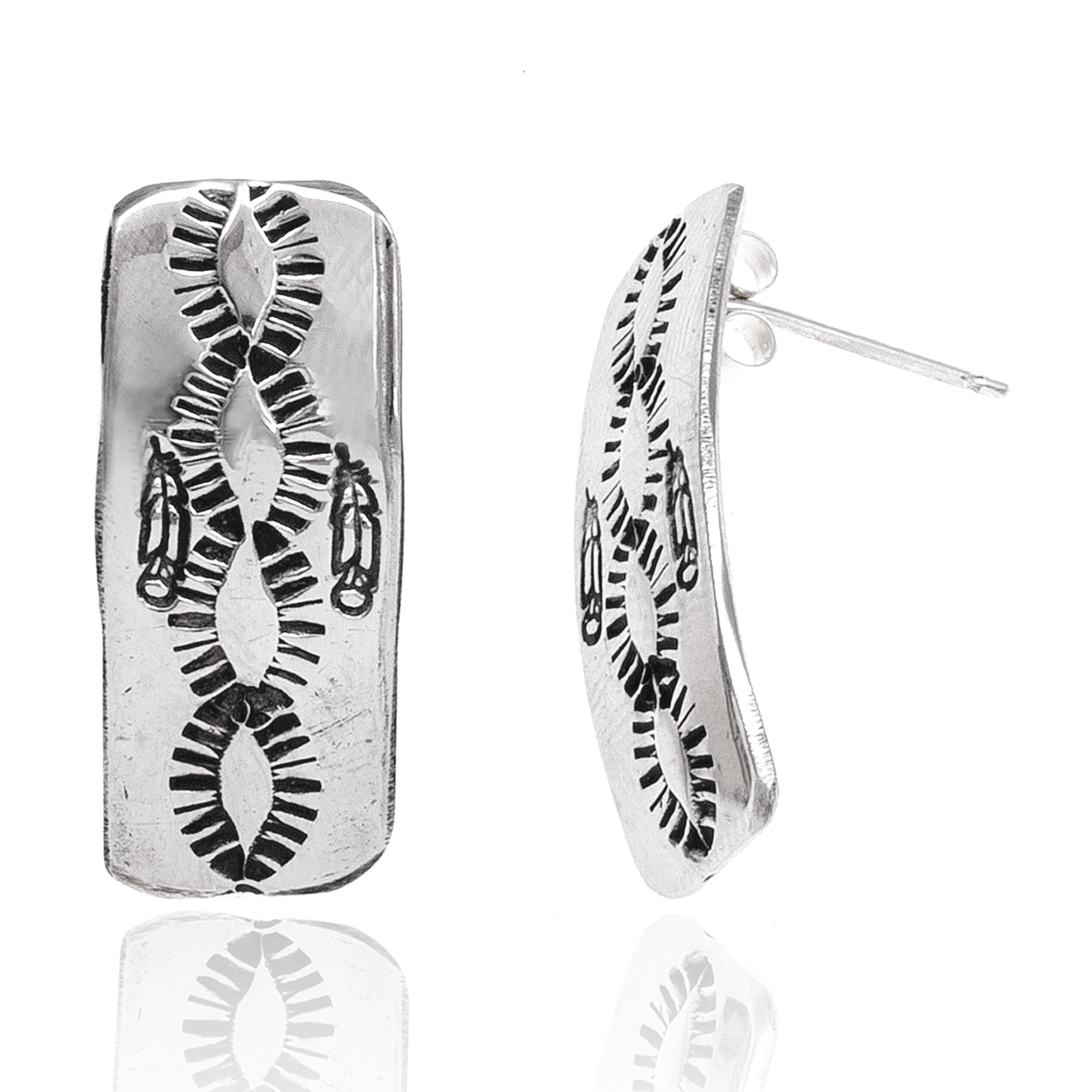 Feather Nickel Certified Authentic Navajo Native American Handmade Stud Earrings 27259-7 All Products NB180607034150 27259-7 (by LomaSiiva) Feather Nickel Certified Authentic Navajo Native American Handmade Stud Earrings 27259-7 All Products NB180607034150 27259-7 (by LomaSiiva)