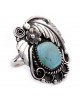 Flower and Leaf .925 Sterling Silver Certified Authentic Handmade Navajo Native American Natural Turquoise Ring 13224 All Products NB180527004605 13224 (by LomaSiiva) Flower and Leaf .925 Sterling Silver Certified Authentic Handmade Navajo Native American Natural Turquoise Ring 13224 All Products NB180527004605 13224 (by LomaSiiva)