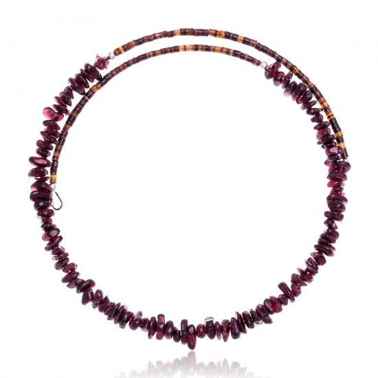 Garnet Certified Authentic Navajo Native American Adjustable Choker Wrap Necklace 25568 All Products NB180926223239 25568 (by LomaSiiva) Garnet Certified Authentic Navajo Native American Adjustable Choker Wrap Necklace 25568 All Products NB180926223239 25568 (by LomaSiiva)