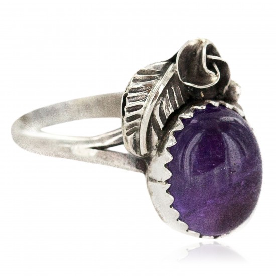 Handmade Certified Authentic Navajo .925 Sterling Silver Natural Amethyst Native American Ring 26212-3 All Products NB160603175523 26212-3 (by LomaSiiva) Handmade Certified Authentic Navajo .925 Sterling Silver Natural Amethyst Native American Ring 26212-3 All Products NB160603175523 26212-3 (by LomaSiiva)