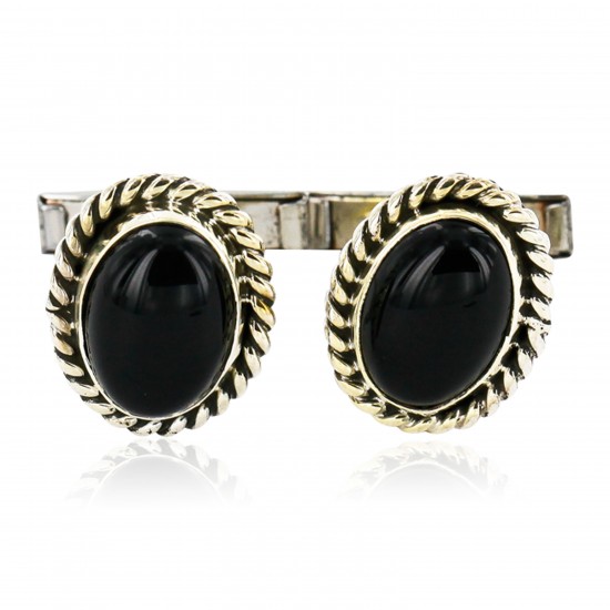 Handmade Certified Authentic Navajo .925 Sterling Silver Natural Black Onyx Native American Cuff Links 19109-4 Cufflinks 19109-4 19109-4 (by LomaSiiva) Handmade Certified Authentic Navajo .925 Sterling Silver Natural Black Onyx Native American Cuff Links 19109-4 Cufflinks 19109-4 19109-4 (by LomaSiiva)