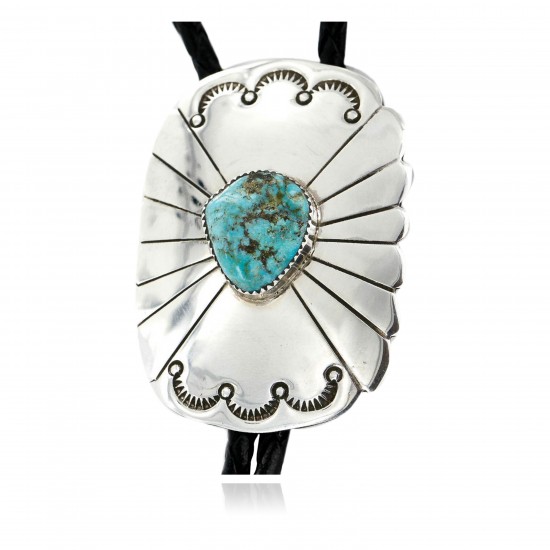 Handmade Certified Authentic Navajo .925 Sterling Silver Natural Turquoise Native American Bolo Tie 1190-2 All Products 371202313438 1190-2 (by LomaSiiva) Handmade Certified Authentic Navajo .925 Sterling Silver Natural Turquoise Native American Bolo Tie 1190-2 All Products 371202313438 1190-2 (by LomaSiiva)