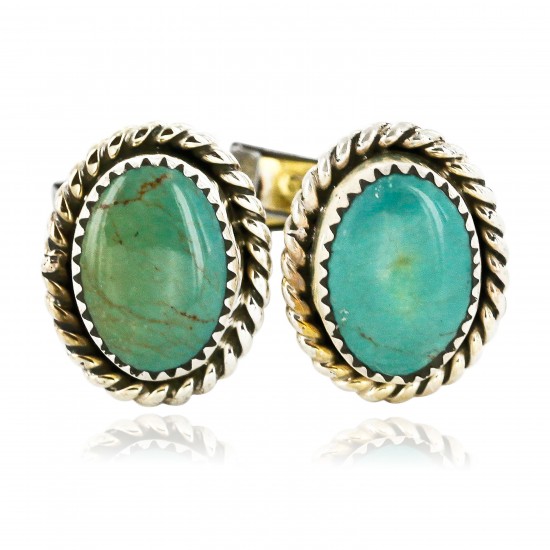Handmade Certified Authentic Navajo .925 Sterling Silver Natural Turquoise Native American Cuff Links 19109-3 Cufflinks 19109-3 19109-3 (by LomaSiiva) Handmade Certified Authentic Navajo .925 Sterling Silver Natural Turquoise Native American Cuff Links 19109-3 Cufflinks 19109-3 19109-3 (by LomaSiiva)