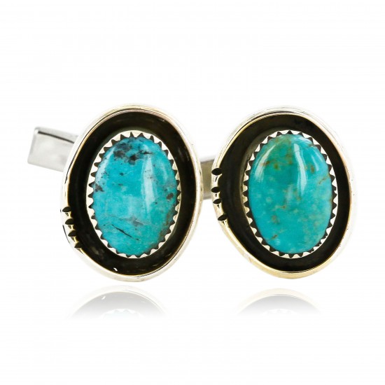 Handmade Certified Authentic Navajo .925 Sterling Silver Natural Turquoise Native American Cuff Links 19110-3 Cufflinks 19110-3 19110-3 (by LomaSiiva) Handmade Certified Authentic Navajo .925 Sterling Silver Natural Turquoise Native American Cuff Links 19110-3 Cufflinks 19110-3 19110-3 (by LomaSiiva)