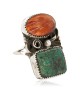 Handmade Certified Authentic Navajo .925 Sterling Silver Natural Turquoise Spiny Oyster Native American Ring 18298 All Products NB160603183614 18298 (by LomaSiiva) Handmade Certified Authentic Navajo .925 Sterling Silver Natural Turquoise Spiny Oyster Native American Ring 18298 All Products NB160603183614 18298 (by LomaSiiva)