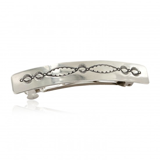 Handmade Certified Authentic Navajo Nickel Native American Hair Barrette 10345-2 All Products NB160129002239 10345-2 (by LomaSiiva) Handmade Certified Authentic Navajo Nickel Native American Hair Barrette 10345-2 All Products NB160129002239 10345-2 (by LomaSiiva)