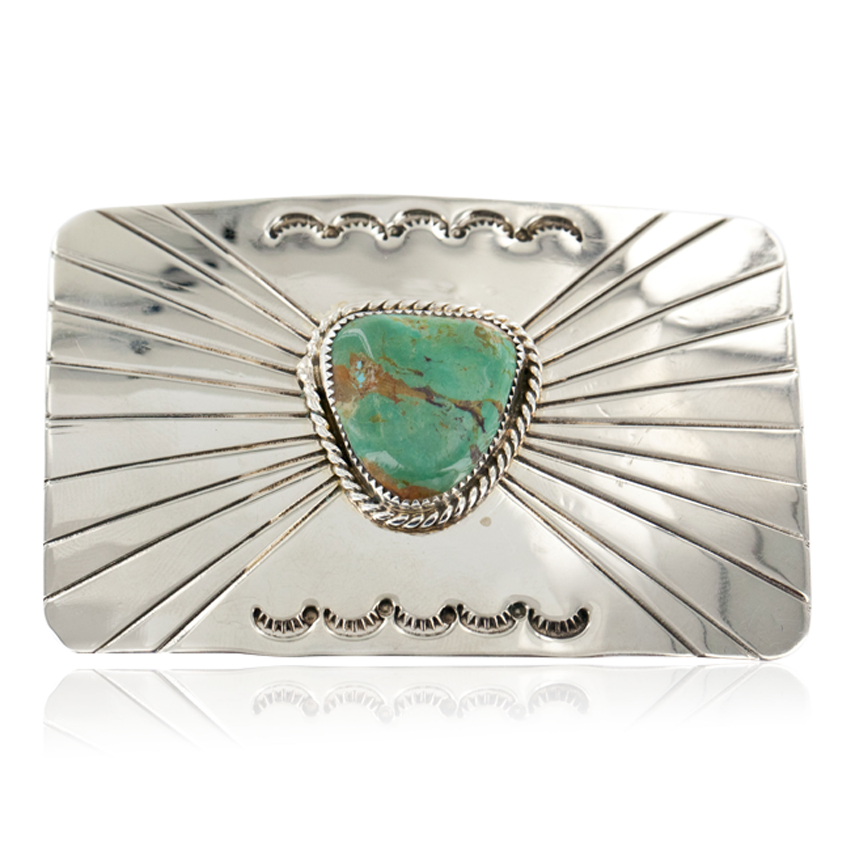 Handmade Certified Authentic Navajo Nickel Natural Turquoise Native American Buckle 1209 All Products NB160114213346 1209 (by LomaSiiva) Handmade Certified Authentic Navajo Nickel Natural Turquoise Native American Buckle 1209 All Products NB160114213346 1209 (by LomaSiiva)