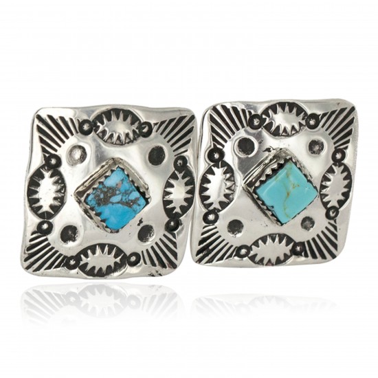 Handmade Certified Authentic Navajo Nickel Natural Turquoise Native American Cuff Links 19127 Cufflinks NB160130210721 19127 (by LomaSiiva) Handmade Certified Authentic Navajo Nickel Natural Turquoise Native American Cuff Links 19127 Cufflinks NB160130210721 19127 (by LomaSiiva)
