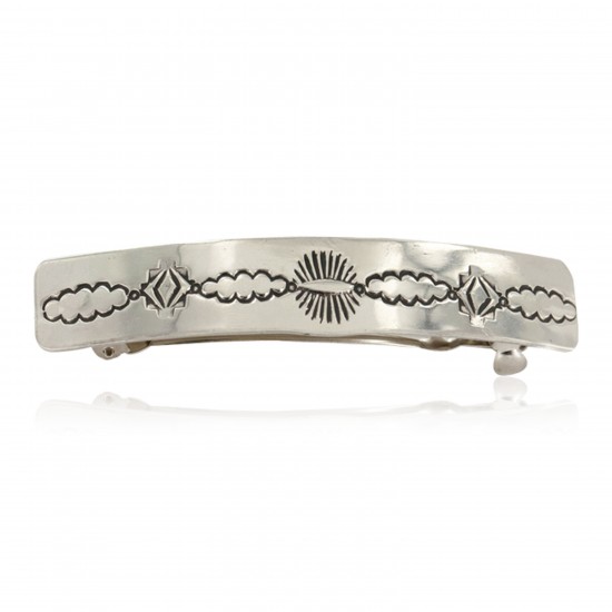 Handmade Certified Authentic Nickel Navajo Native American Hair Barrette 10343-4 All Products NB160129010644 10343-4 (by LomaSiiva) Handmade Certified Authentic Nickel Navajo Native American Hair Barrette 10343-4 All Products NB160129010644 10343-4 (by LomaSiiva)