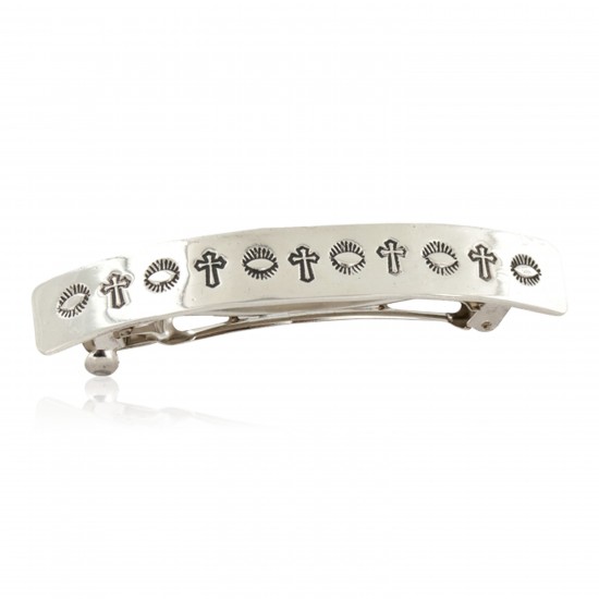 Handmade Cross Certified Authentic Navajo Nickel Native American Hair Barrette 10344-1 All Products NB160129000827 10344-1 (by LomaSiiva) Handmade Cross Certified Authentic Navajo Nickel Native American Hair Barrette 10344-1 All Products NB160129000827 10344-1 (by LomaSiiva)