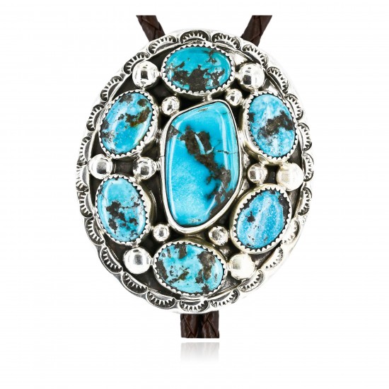 Handmade Nuggets Certified Authentic Navajo .925 Sterling Silver Natural Turquoise Native American Bolo Tie 1205 All Products 1205 1205 (by LomaSiiva) Handmade Nuggets Certified Authentic Navajo .925 Sterling Silver Natural Turquoise Native American Bolo Tie 1205 All Products 1205 1205 (by LomaSiiva)