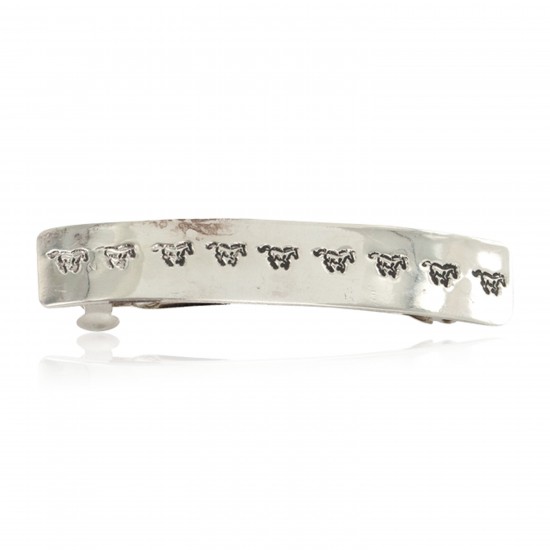Horse Handmade Certified Authentic Navajo Nickel Native American Hair Barrette 10344-2 All Products NB160128232958 10344-2 (by LomaSiiva) Horse Handmade Certified Authentic Navajo Nickel Native American Hair Barrette 10344-2 All Products NB160128232958 10344-2 (by LomaSiiva)