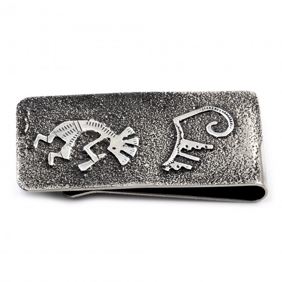 Kokopelli .925 Sterling Silver Ray Begay Certified Authentic Handmade Navajo Native American Money Clip 13194-21 All Products NB180527021603 13194-21 (by LomaSiiva) Kokopelli .925 Sterling Silver Ray Begay Certified Authentic Handmade Navajo Native American Money Clip 13194-21 All Products NB180527021603 13194-21 (by LomaSiiva)