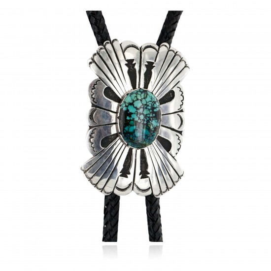 Large Handmade Certified Authentic Leather Navajo .925 Sterling Silver Natural Turquoise Native American Bolo Tie 24416 All Products 24416 24416 (by LomaSiiva) Large Handmade Certified Authentic Leather Navajo .925 Sterling Silver Natural Turquoise Native American Bolo Tie 24416 All Products 24416 24416 (by LomaSiiva)