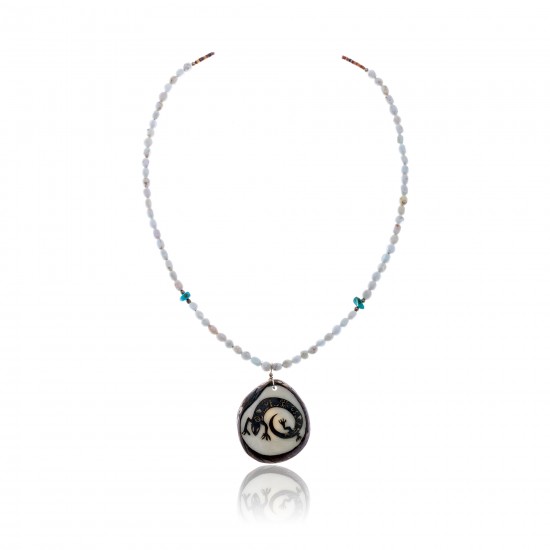 Lizard .925 Sterling Silver Certified Authentic Navajo Native American Turquoise White Howlite Necklace 11051-1 All Products NB1809262232253 11051-1 (by LomaSiiva) Lizard .925 Sterling Silver Certified Authentic Navajo Native American Turquoise White Howlite Necklace 11051-1 All Products NB1809262232253 11051-1 (by LomaSiiva)