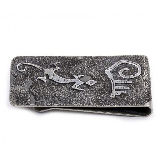 Lizard .925 Sterling Silver Ray Begay Certified Authentic Handmade Navajo Native American Money Clip 13194-28 All Products NB180518224249 13194-28 (by LomaSiiva) Lizard .925 Sterling Silver Ray Begay Certified Authentic Handmade Navajo Native American Money Clip 13194-28 All Products NB180518224249 13194-28 (by LomaSiiva)