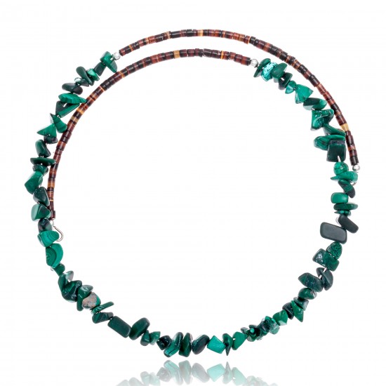Malachite Certified Authentic Navajo Native American Adjustable Choker Wrap Necklace 25565 All Products NB180926223240 25565 (by LomaSiiva) Malachite Certified Authentic Navajo Native American Adjustable Choker Wrap Necklace 25565 All Products NB180926223240 25565 (by LomaSiiva)