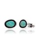 Natural Turquoise .925 Sterling Silver Certified Authentic Navajo Native American Handmade Cuff Links 19124 Cufflinks NB160130210039 19124 (by LomaSiiva) Natural Turquoise .925 Sterling Silver Certified Authentic Navajo Native American Handmade Cuff Links 19124 Cufflinks NB160130210039 19124 (by LomaSiiva)