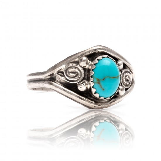 Natural Turquoise .925 Sterling Silver Certified Authentic Navajo Native American Handmade Ring 13204-2 All Products NB181009165417 13204-2 (by LomaSiiva) Natural Turquoise .925 Sterling Silver Certified Authentic Navajo Native American Handmade Ring 13204-2 All Products NB181009165417 13204-2 (by LomaSiiva)