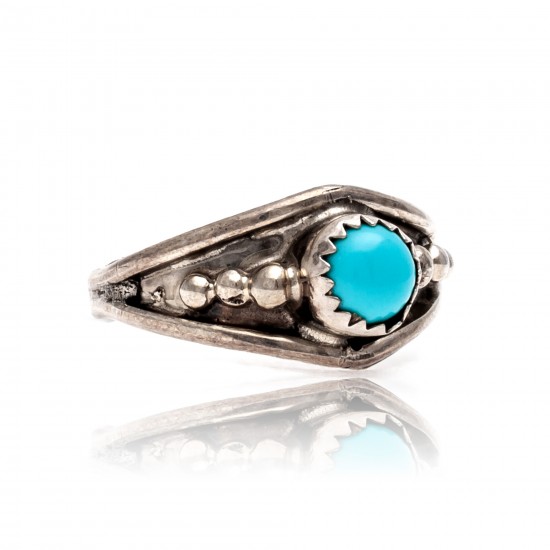 Natural Turquoise .925 Sterling Silver Certified Authentic Navajo Native American Handmade Ring 13204-4 All Products NB181009165424 13204-4 (by LomaSiiva) Natural Turquoise .925 Sterling Silver Certified Authentic Navajo Native American Handmade Ring 13204-4 All Products NB181009165424 13204-4 (by LomaSiiva)