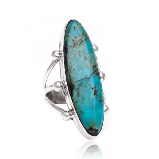 Natural Turquoise .925 Sterling Silver Certified Authentic Navajo Native American Handmade Ring 26235 All Products NB15122322282123 26235 (by LomaSiiva) Natural Turquoise .925 Sterling Silver Certified Authentic Navajo Native American Handmade Ring 26235 All Products NB15122322282123 26235 (by LomaSiiva)