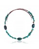 Natural Turquoise Certified Authentic Navajo Native American Adjustable 3 Stone Choker Wrap Necklace 25498 All Products NB180926223226 25498 (by LomaSiiva) Natural Turquoise Certified Authentic Navajo Native American Adjustable 3 Stone Choker Wrap Necklace 25498 All Products NB180926223226 25498 (by LomaSiiva)