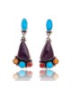 Natural Turquoise Multicolor Stone .925 Sterling Silver Certified Authentic Navajo Native American Handmade Post Earrings 18319-1 All Products NB181016201911 18319-1 (by LomaSiiva) Natural Turquoise Multicolor Stone .925 Sterling Silver Certified Authentic Navajo Native American Handmade Post Earrings 18319-1 All Products NB181016201911 18319-1 (by LomaSiiva)