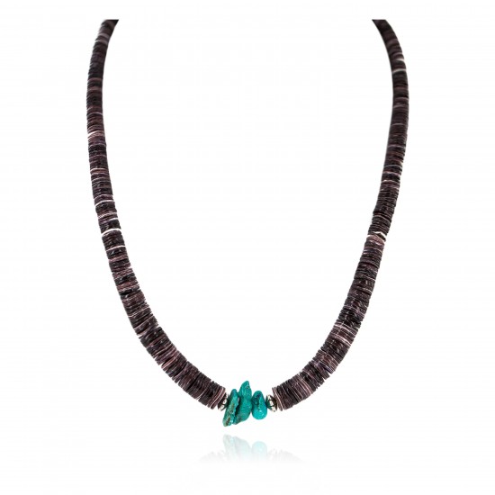 Navajo .925 Sterling Silver Certified Authentic Natural Turquoise Graduated Heishi Native American Necklace 95004-8 Clearance NB160227222415 95004-8 (by LomaSiiva) Navajo .925 Sterling Silver Certified Authentic Natural Turquoise Graduated Heishi Native American Necklace 95004-8 Clearance NB160227222415 95004-8 (by LomaSiiva)