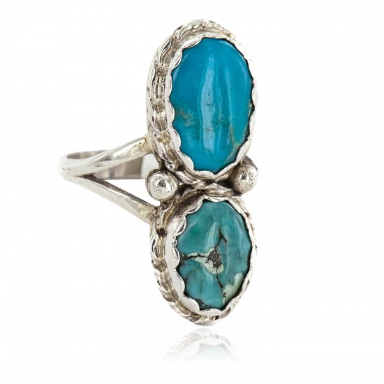 Navajo .925 Sterling Silver Handmade Certified Authentic Turquoise Native American Ring 18187-10 All Products NB160212205131 18187-10 (by LomaSiiva) Navajo .925 Sterling Silver Handmade Certified Authentic Turquoise Native American Ring 18187-10 All Products NB160212205131 18187-10 (by LomaSiiva)