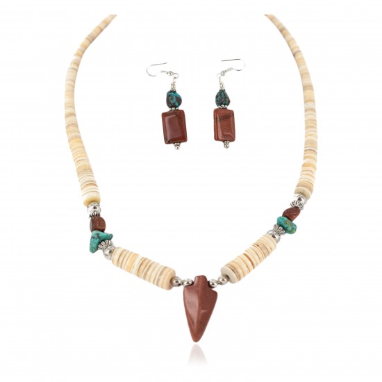 Navajo Arrowhead .925 Sterling Silver Hooks Certified Authentic Natural Turquoise Graduated Heishi Goldstone Native American Set 16006-300-18237-4 Clearance NB160406234602 16006-300-18237-4 (by LomaSiiva) Navajo Arrowhead .925 Sterling Silver Hooks Certified Authentic Natural Turquoise Graduated Heishi Goldstone Native American Set 16006-300-18237-4 Clearance NB160406234602 16006-300-18237-4 (by LomaSiiva)