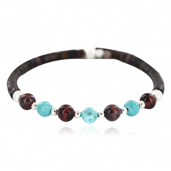 Navajo Certified Authentic Natural Tigers Eye Heishi Native American Adjustable Wrap Bracelet 13181-2 All Products NB160528000159 13181-2 (by LomaSiiva) Navajo Certified Authentic Natural Tigers Eye Heishi Native American Adjustable Wrap Bracelet 13181-2 All Products NB160528000159 13181-2 (by LomaSiiva)