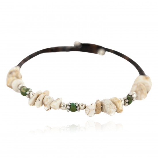 Navajo Certified Authentic White Howlite Heishi Native American Adjustable Wrap Bracelet 13172-16 All Products NB160507215431 13172-16 (by LomaSiiva) Navajo Certified Authentic White Howlite Heishi Native American Adjustable Wrap Bracelet 13172-16 All Products NB160507215431 13172-16 (by LomaSiiva)