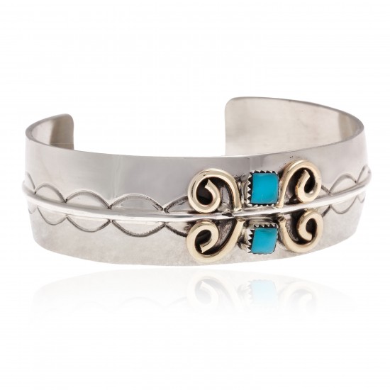 Nickel Brass Certified Authentic Handmade Navajo Natural Turquoise Native American Bracelet 13031-4 All Products NB160207053913 13031-4 (by LomaSiiva) Nickel Brass Certified Authentic Handmade Navajo Natural Turquoise Native American Bracelet 13031-4 All Products NB160207053913 13031-4 (by LomaSiiva)