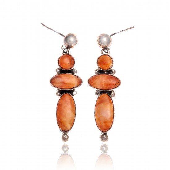 Orange Spiny Oyster .925 Starling Silver Certified Authentic Navajo Native American Handmade Post Earrings 18198-30 All Products NB181016201909 18198-30 (by LomaSiiva) Orange Spiny Oyster .925 Starling Silver Certified Authentic Navajo Native American Handmade Post Earrings 18198-30 All Products NB181016201909 18198-30 (by LomaSiiva)