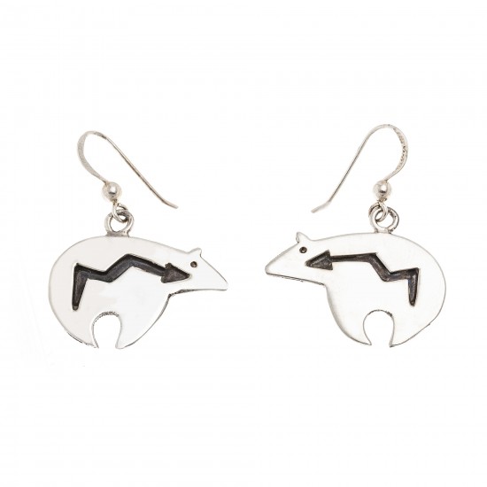 Shaped Bear .925 Sterling Silver Certified Authentic Handmade Navajo Native American Earrings 18312-3 All Products NB180612020335 18312-3 (by LomaSiiva) Shaped Bear .925 Sterling Silver Certified Authentic Handmade Navajo Native American Earrings 18312-3 All Products NB180612020335 18312-3 (by LomaSiiva)