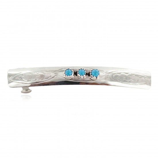 Silver Certified Authentic Handmade Navajo Natural Turquoise Native American Hair Barrette 10346-5 All Products NB160301000954 10346-5 (by LomaSiiva) Silver Certified Authentic Handmade Navajo Natural Turquoise Native American Hair Barrette 10346-5 All Products NB160301000954 10346-5 (by LomaSiiva)