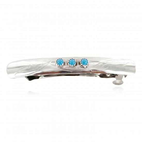 Silver Certified Authentic Navajo Handmade Natural Turquoise Native American Hair Barrette 10346-2 All Products NB160301003028 10346-2 (by LomaSiiva) Silver Certified Authentic Navajo Handmade Natural Turquoise Native American Hair Barrette 10346-2 All Products NB160301003028 10346-2 (by LomaSiiva)