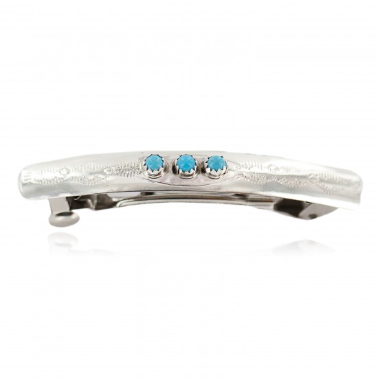 Silver Navajo Certified Authentic Handmade Natural Turquoise Native American Hair Barrette 10346-1 All Products NB160301003528 10346-1 (by LomaSiiva) Silver Navajo Certified Authentic Handmade Natural Turquoise Native American Hair Barrette 10346-1 All Products NB160301003528 10346-1 (by LomaSiiva)