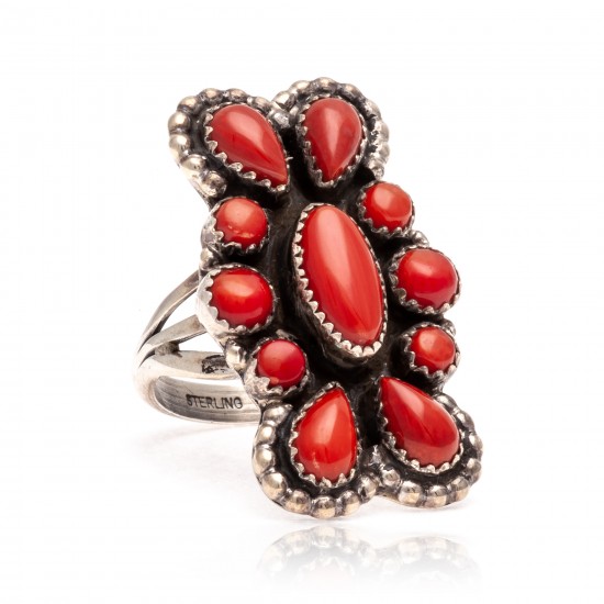 Spiny Oyster .925 Sterling Silver Certified Authentic Navajo Native American Handmade Ring 13206 All Products NB181009165418 13206 (by LomaSiiva) Spiny Oyster .925 Sterling Silver Certified Authentic Navajo Native American Handmade Ring 13206 All Products NB181009165418 13206 (by LomaSiiva)
