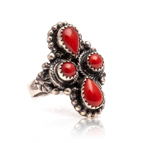 Spiny Oyster .925 Sterling Silver Certified Authentic Navajo Native American Handmade Ring 13209-1 All Products NB181009165419 13209-1 (by LomaSiiva) Spiny Oyster .925 Sterling Silver Certified Authentic Navajo Native American Handmade Ring 13209-1 All Products NB181009165419 13209-1 (by LomaSiiva)