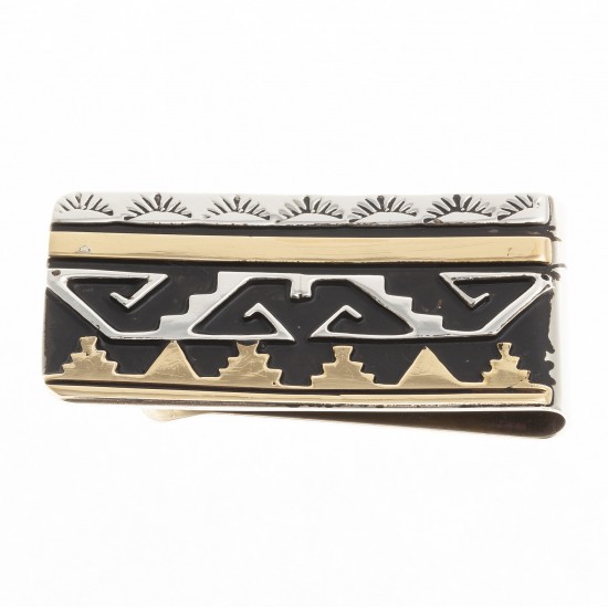 Sun Mountain 12kt Gold Filled .925 Sterling Silver Certified Authentic Handmade Navajo Native American Money Clip 24536-2 All Products NB180620173141 24536-2 (by LomaSiiva) Sun Mountain 12kt Gold Filled .925 Sterling Silver Certified Authentic Handmade Navajo Native American Money Clip 24536-2 All Products NB180620173141 24536-2 (by LomaSiiva)