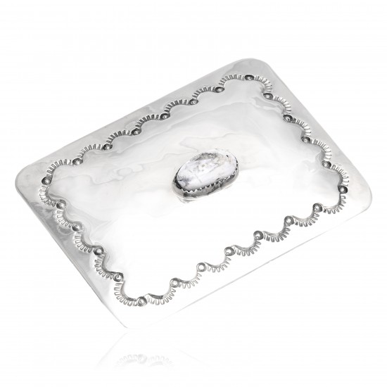 Sun Nickel Certified Authentic Handmade Navajo Native American White Howlite Buckle 1208-2 All Products NB151215042425 1208-2 (by LomaSiiva) Sun Nickel Certified Authentic Handmade Navajo Native American White Howlite Buckle 1208-2 All Products NB151215042425 1208-2 (by LomaSiiva)
