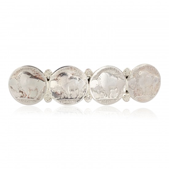 Vintage Style Buffalo Nickel Handmade Certified Authentic Navajo .925 Sterling Silver Nickel Native American Hair Barrettes 10337 All Products NB151120043253 10337 (by LomaSiiva) Vintage Style Buffalo Nickel Handmade Certified Authentic Navajo .925 Sterling Silver Nickel Native American Hair Barrettes 10337 All Products NB151120043253 10337 (by LomaSiiva)