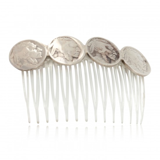 Vintage Style Buffalo Nickel Handmade Certified Authentic Navajo Nickel Hairclip 10325 All Products NB151120041947 10325 (by LomaSiiva) Vintage Style Buffalo Nickel Handmade Certified Authentic Navajo Nickel Hairclip 10325 All Products NB151120041947 10325 (by LomaSiiva)