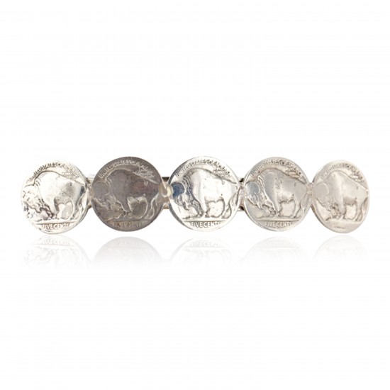 Vintage Style Buffalo Nickel Handmade Certified Authentic Navajo Nickel Native American Hair Barrettes 10322-00 All Products NB151120043916 10322-00 (by LomaSiiva) Vintage Style Buffalo Nickel Handmade Certified Authentic Navajo Nickel Native American Hair Barrettes 10322-00 All Products NB151120043916 10322-00 (by LomaSiiva)