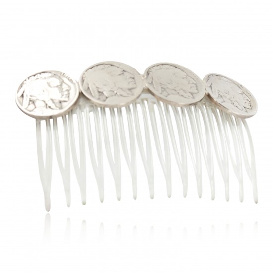 Vintage Style Buffalo Nickel Handmade Navajo Certified Authentic Nickel Hairclip 10325-1 All Products NB151120042743 10325-1 (by LomaSiiva) Vintage Style Buffalo Nickel Handmade Navajo Certified Authentic Nickel Hairclip 10325-1 All Products NB151120042743 10325-1 (by LomaSiiva)