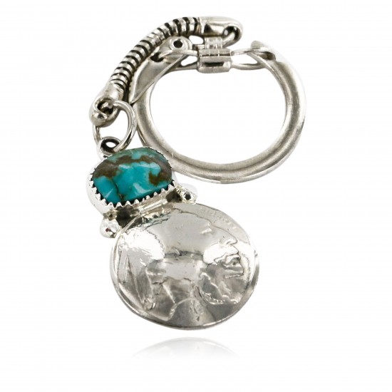 Vintage Style OLD Buffalo Coin Certified Authentic Navajo .925 Sterling Silver Natural Turquoise Native American Keychain 1 10336-1 All Products 10336-1 10336-1 (by LomaSiiva) Vintage Style OLD Buffalo Coin Certified Authentic Navajo .925 Sterling Silver Natural Turquoise Native American Keychain 1 10336-1 All Products 10336-1 10336-1 (by LomaSiiva)