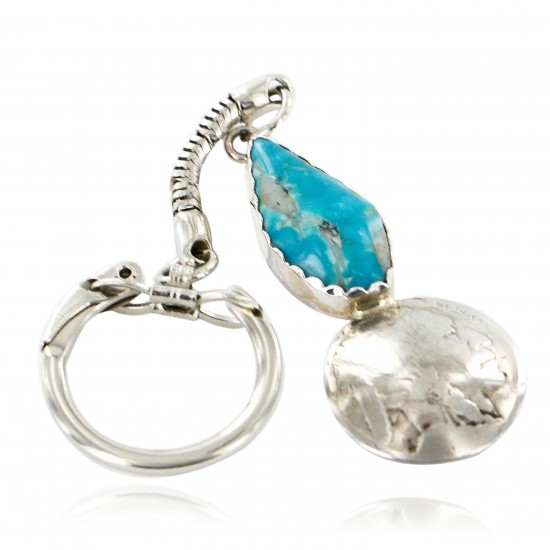 Vintage Style OLD Buffalo Coin Certified Authentic Navajo .925 Sterling Silver Natural Turquoise Native American Keychain 10320-2 All Products 390996203801 10320-2 (by LomaSiiva) Vintage Style OLD Buffalo Coin Certified Authentic Navajo .925 Sterling Silver Natural Turquoise Native American Keychain 10320-2 All Products 390996203801 10320-2 (by LomaSiiva)