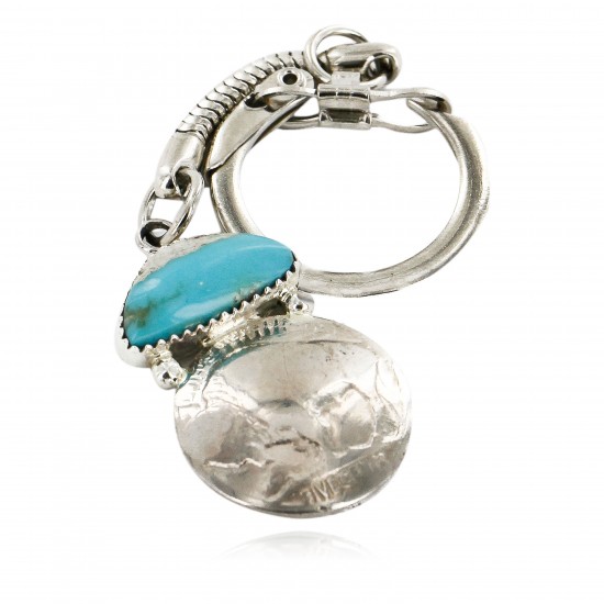 Vintage Style OLD Buffalo Coin Certified Authentic Navajo .925 Sterling Silver Natural Turquoise Native American Keychain 10336-2 All Products 10336-2 10336-2 (by LomaSiiva) Vintage Style OLD Buffalo Coin Certified Authentic Navajo .925 Sterling Silver Natural Turquoise Native American Keychain 10336-2 All Products 10336-2 10336-2 (by LomaSiiva)